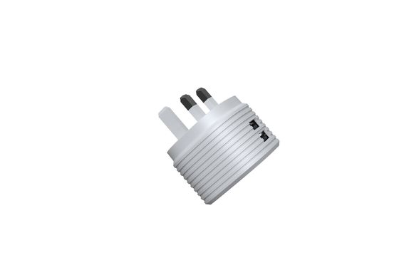 Black Dual USB Ports Fireproof PC 5V3.4A UK Mains Charger