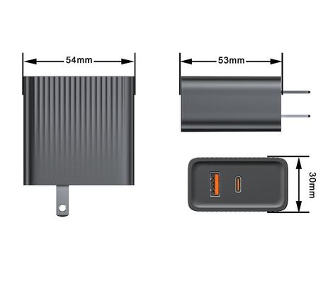 DOE VI 65W Folded Plug GaN Charger OTP US EU CN Plug